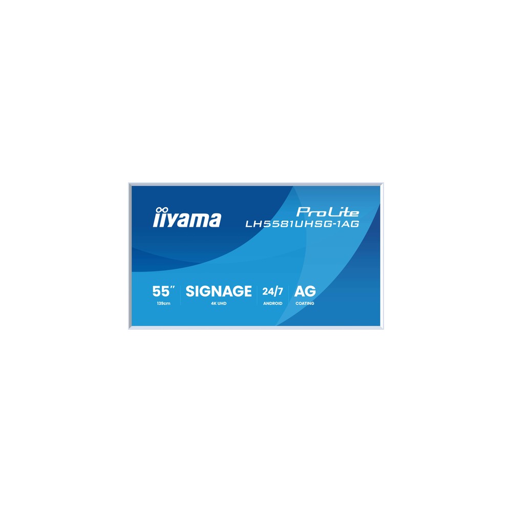Iiyama 55 UHD Gallery Line LH5581UHSG-1AG - Imagen 2