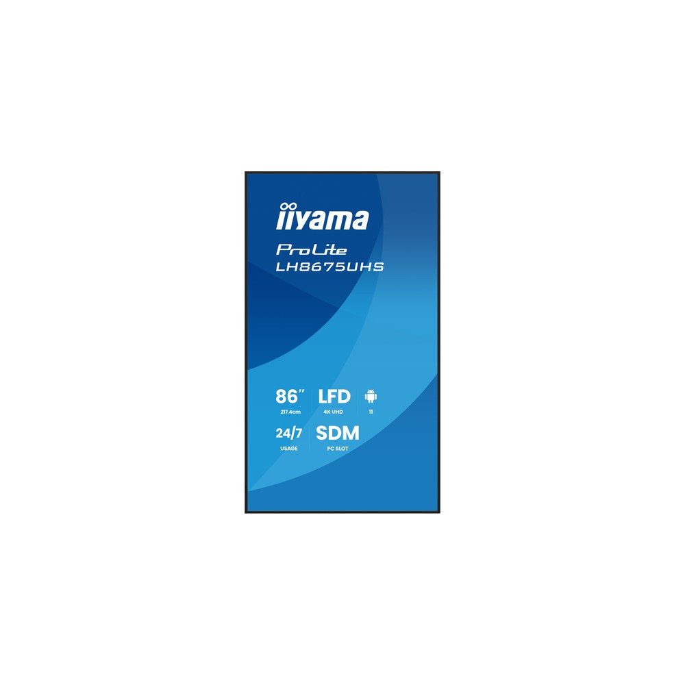 Iiyama 86 LCD 4K BLACK LH8675UHS-B2AG - Imagen 5