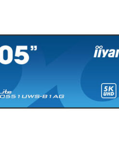 MONITOR PROFESIONAL IIYAMA 105" (LH10551UWS-B1AG) / TIEMPO OPERACION 24/7 / USO HORIZONTAL Y VERTICAL / IPS / 5120X2160 5K UW / 8MS / 500CD / 21:9 / RS-232C / RJ45 / HDMI X 1 / DP X 1 / USB-C X 2/ USB X6 / SLOT OPS / VESA 1500X600