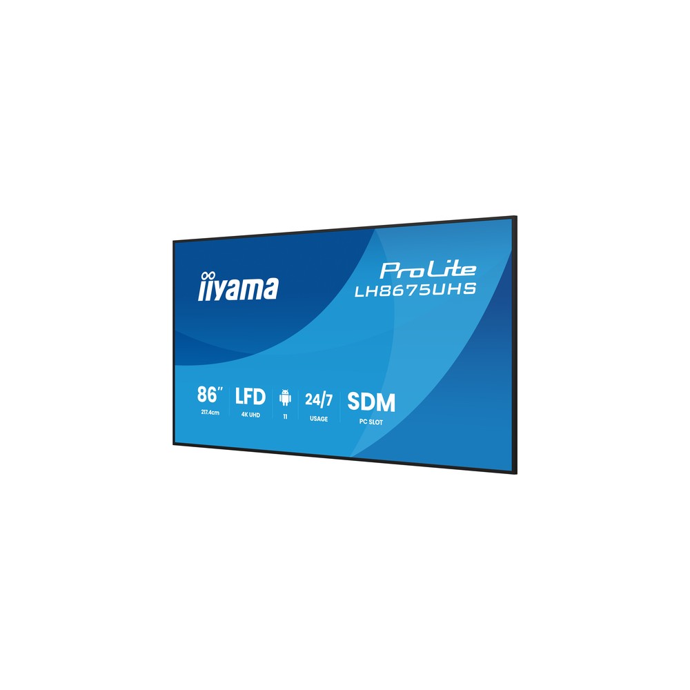 Iiyama 86 LCD 4K BLACK LH8675UHS-B2AG - Imagen 7
