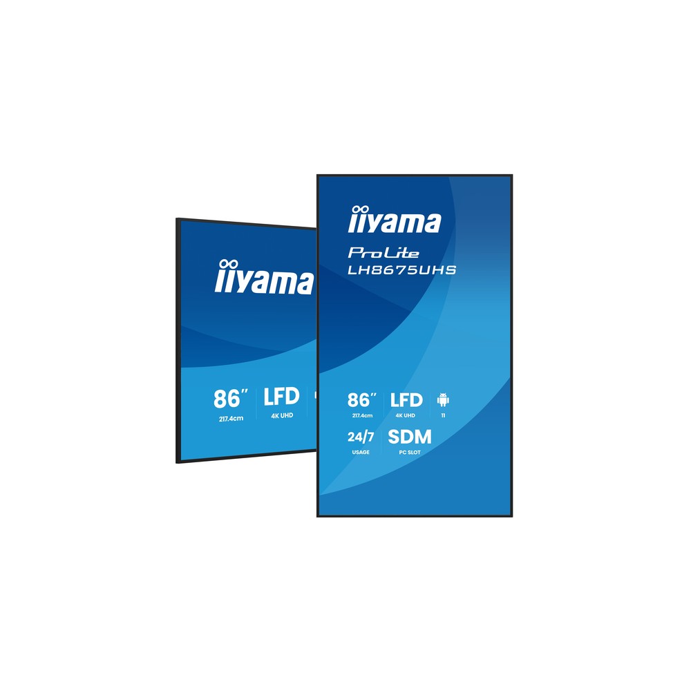 Iiyama 86 LCD 4K BLACK LH8675UHS-B2AG