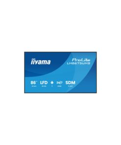 Alternative view of Iiyama 86 LCD 4K BLACK LH8675UHS-B2AG