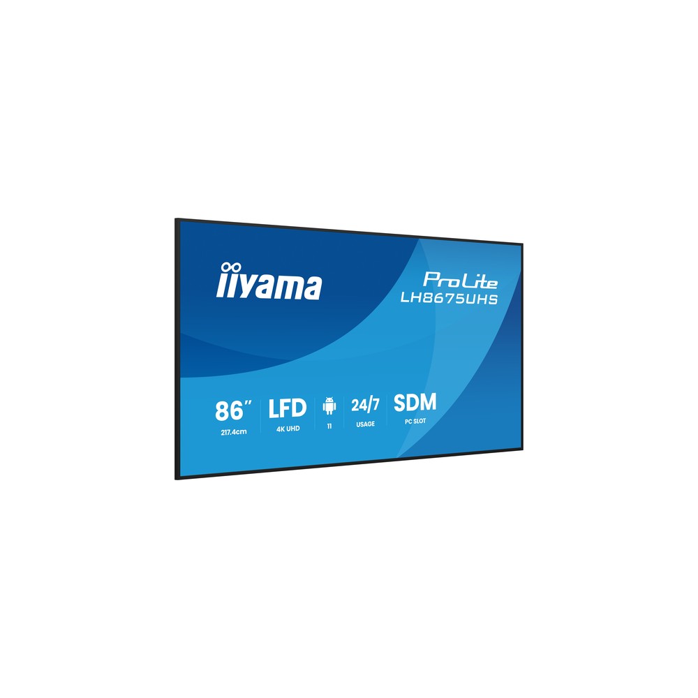 Iiyama 86 LCD 4K BLACK LH8675UHS-B2AG - Imagen 4