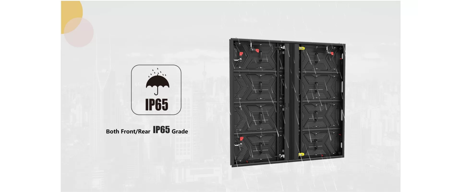 Cabina de pantalla LED exterior con protección IP65 frontal y trasera