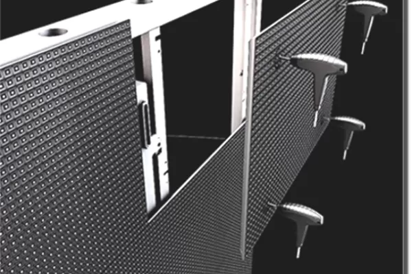 Pantalla LED exterior con mantenimiento frontal de módulos